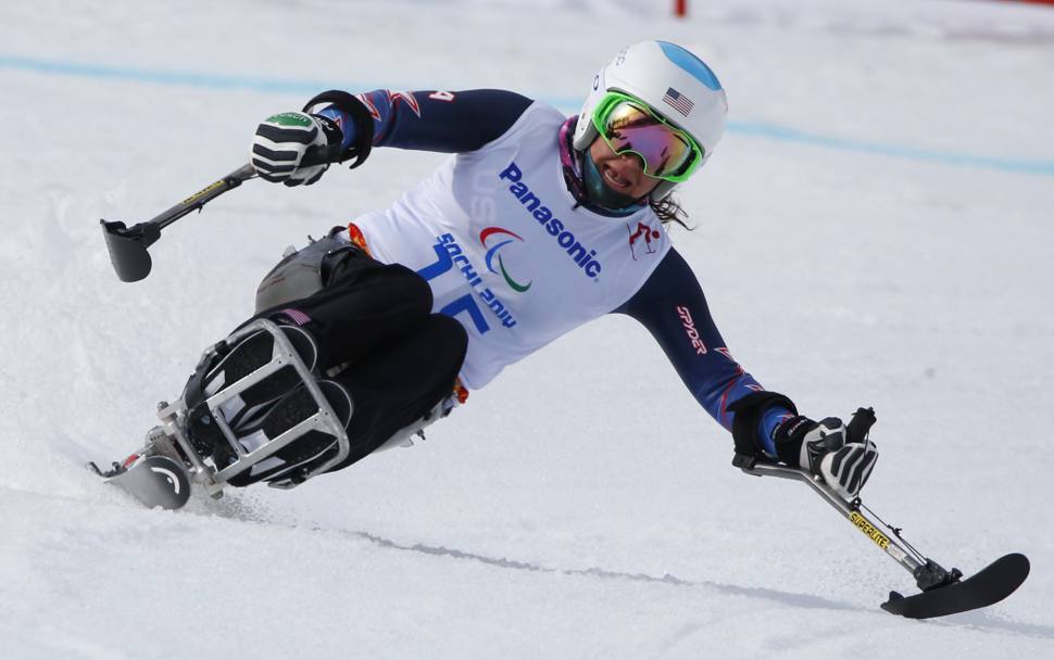 Russia Giochi Paralimpici. Alana Nichols in azione (AP)